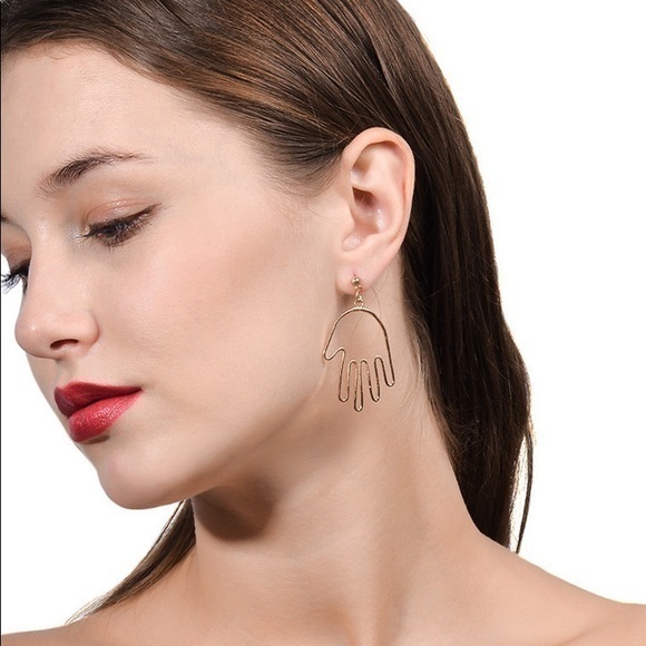 3/$30 ๐ Abstract Hand Earrings - Picture 1 of 7